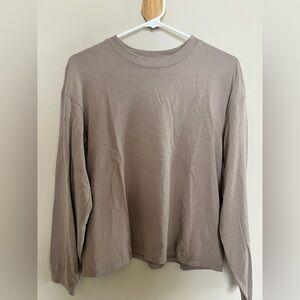Madewell Taupe Knit Top